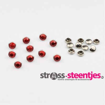 Studs met Strass (Acryl) - Hyacinth 7 mm (SS29)