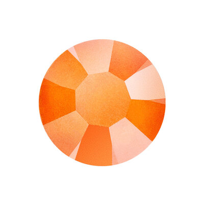 Crystal Neon Orange DF 00030 (SS10) - Preciosa non-hotfix plakstenen Chaton Rose Maxima (Neon Glow in the Dark)