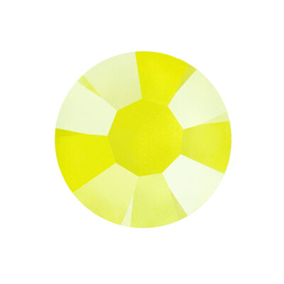 Crystal Neon Yellow DF 00030 (SS30) - Preciosa non-hotfix plakstenen Chaton Rose Maxima (Neon Glow in the Dark)