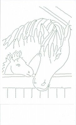 Hotfix Patroon - Paard met veulen