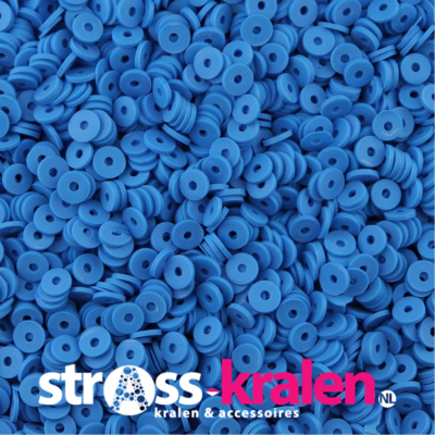 Katsuki polymeer disc kralen (6 mm) Marine Blue ca. 1000 stuks