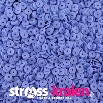 Katsuki polymeer disc kralen (6 mm) Lavender Blue ca. 1000 stuks