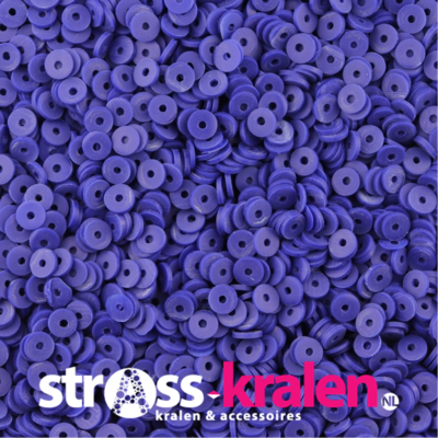 Katsuki polymeer disc kralen (6 mm) Midnight Blue ca. 1000 stuks
