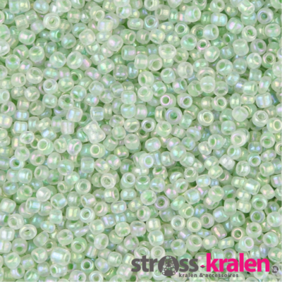 Rocailles kralen (2 mm) Licht Groen (20 gram) ROC2003