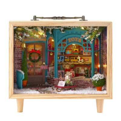 Mini Dollhouse - Little Wooden Box Serie - Dream Store Christmas