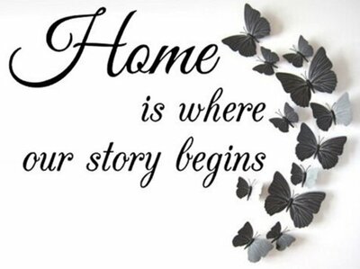 Diamond Painting pakket - Home is where our story begins 60x45 cm (full)