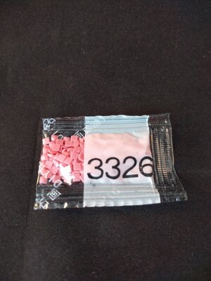 Diamond Painting - Losse vierkante steentjes kleurcode 3326