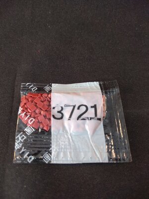Diamond Painting - Losse vierkante steentjes kleurcode 3721