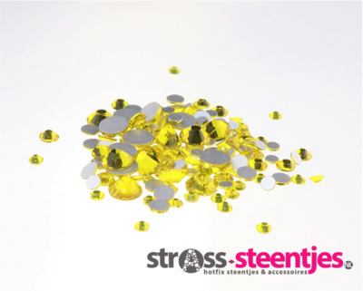 Citrine SS 30 Superior Glamour non-hotfix plakstenen (per 36 stuks)