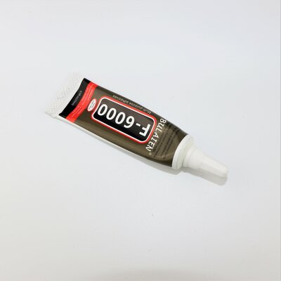 F6000 lijm 15 ml.(groene tube) let op! mankement!