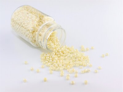 Rocailles kralen (2 mm) Glans Licht Geel (27 gram) per potje ROCP2016