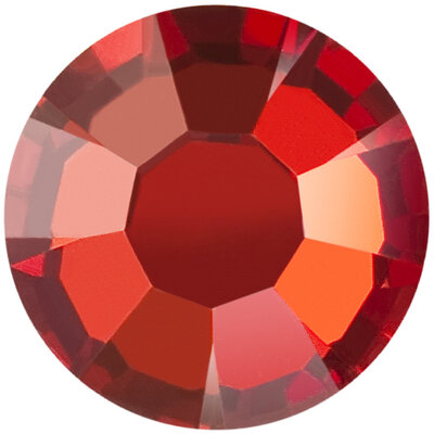 Crystal Red Flame 251 RDF HF 00030 (SS6) - Preciosa hotfix steentjes Chaton Rose Maxima