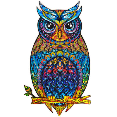 Puzzel Charming Owl / Charmante Uil - 366 stukjes - King Size 25x43cm Unidragon™ - hout