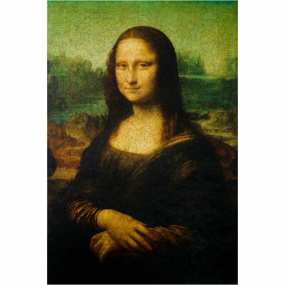 Puzzel Ritratto Di Mona Lisa del Giocondo / Portret van Mona Lisa del Giocondo - 1000 stukjes - One Size 39.5x59cm Unidragon™ - hout