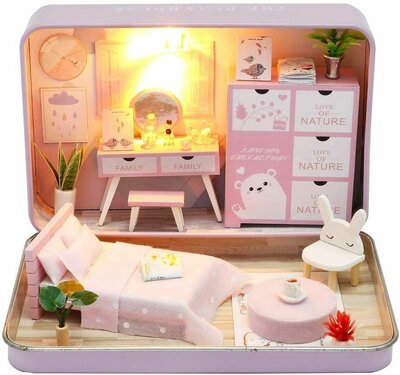 Mini Dollhouse - miniatuur in blik - Romantic Theater (13,3x17,4x3,2cm)