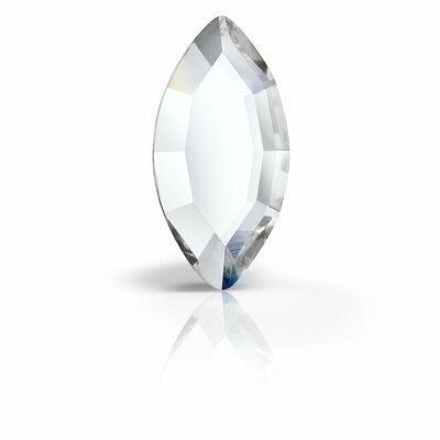 Preciosa Navette Maxima Crystal Flat Back Hotfix Stones (4x2mm) - per 144 stuks