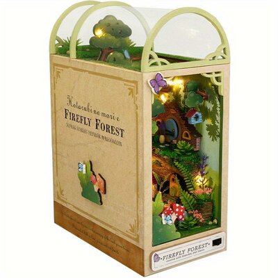 Book Nook - mini 3D wereld - Firefly Forest