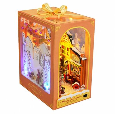 Book Nook - mini 3D wereld - Merry Christmas