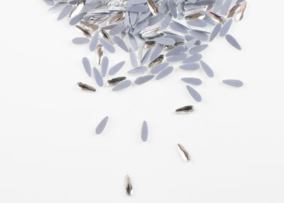 Druppel Smal 6 mm Crystal Hotfix Rhinestones Figuren Superior Glamour (1005)CR