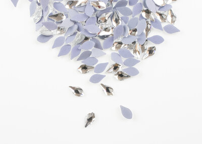 Bolle Druppel met Punt 4.2x7.8 mm Crystal Hotfix Rhinestones Figuren Superior Glamour (1024)CR