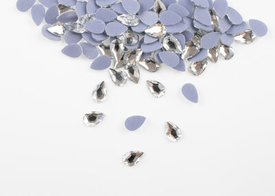Druppel 5x8 mm Crystal Hotfix Rhinestones Figuren Superior Glamour (1009)CR