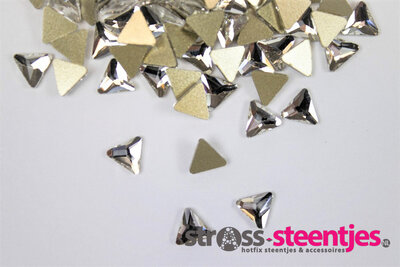 Driehoekje 6 mm Crystal Non hotfix Rhinestones figuren Superior Glamour (6062)