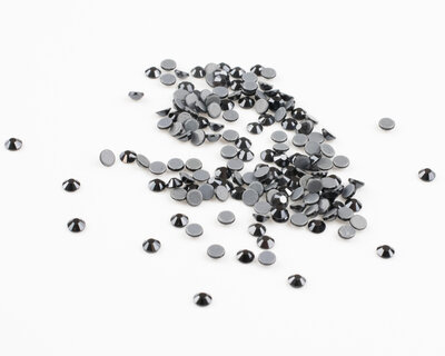 Jet Hematite SS 10 Superior Glamour Hotfix steentjes per 144 stuks (1 gross) OP=OP