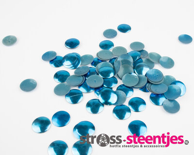 Hotfix Nailheads  Kleur Blauw rond 10 mm (ca. 60 stuks)