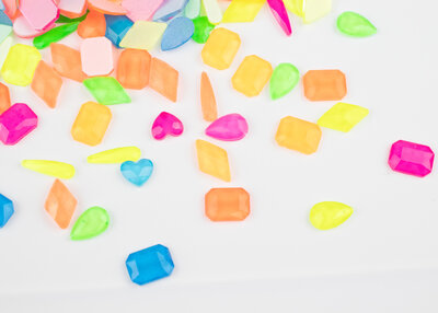 Non hotfix figuren mix - Neon multicolor (1178)