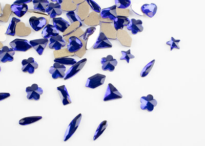 Non hotfix figuren mix - Cobalt Blue (1168)