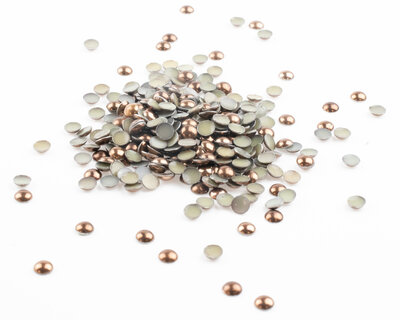 Hotfix Dome Studs SS 10 Kleur Bruin (ca. 1350 stuks)