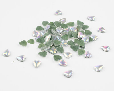 Hotfix Rhinestones Hart Crystal AB DMC - per 144 stuks (op=op!)