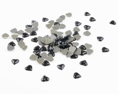 Hotfix Rhinestones Hart Jet DMC  - per 144 stuks (op=op!)