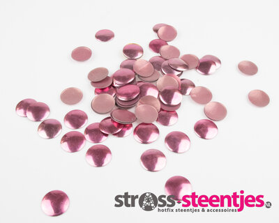 Hotfix Nailheads Kleur Roze rond 10 mm (ca. 60 stuks)