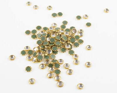 Hotfix Trim SS 16 Kleur Crystal in Gold cup (per 144 stuks)