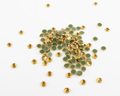 Hotfix Trim SS 16 Kleur Topaz in Gold cup (per 144 stuks)