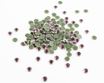 Hotfix Trim SS 16 Kleur Amethyst in Silver cup (per 144 stuks)