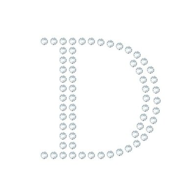 Letter D - Preciosa Transfer - Chaton Rose MAXIMA HF (ss6) Crystal (per stuk)