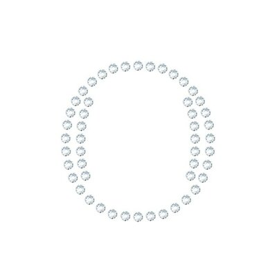 Letter O - Preciosa Transfer - Chaton Rose MAXIMA HF (ss6) Crystal (per stuk)