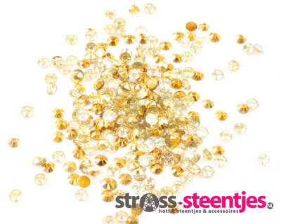 Diamond Painting - Losse ronde steentjes kleur Goud (per 1000 stks)