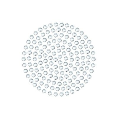 Cirkel (25.3 x 24.4 x 1.5mm) - Preciosa Transfer - Chaton Rose MAXIMA HF (ss6) Crystal (per stuk)