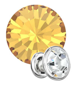 Preciosa Rivets silver - Topaz 10070 (SS18)