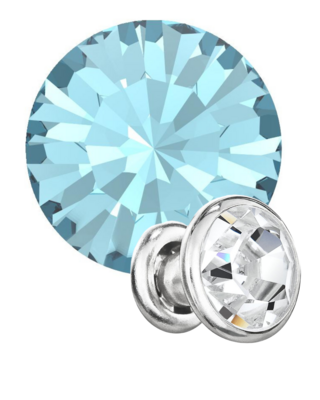 Preciosa Rivets silver - Aqua Bohemica 60010 (SS18)