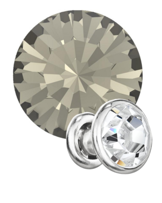 Preciosa Rivets silver - Black Diamond 40010 (SS18)