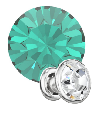 Preciosa Rivets silver - Blue Zircon 60230 (SS29)