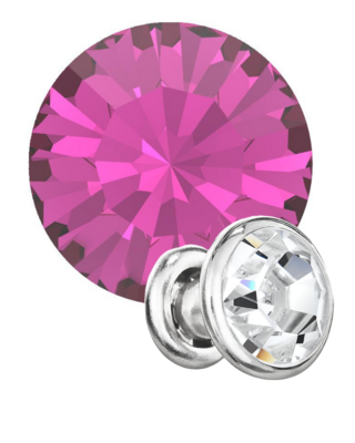 Preciosa Rivets silver - Fuchsia 70350 (SS18)