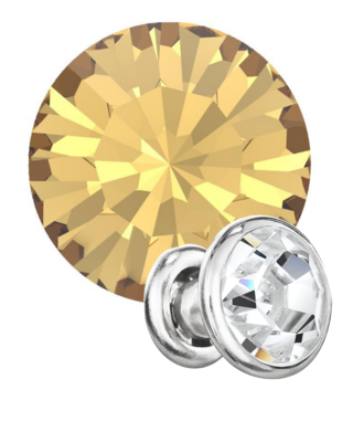 Preciosa Rivets silver - Light Colorado Topaz 10330 (SS29)