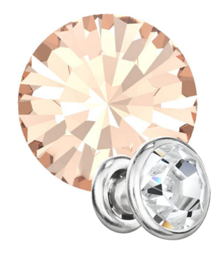 Preciosa Rivets silver - Light Peach 90300 (SS29)