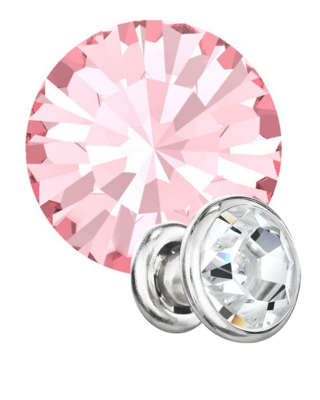Preciosa Rivets silver - Light Rose 70020 (SS29)