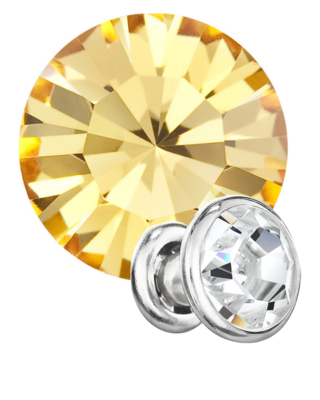 Preciosa Rivets silver - Light Topaz 10020 (SS34)